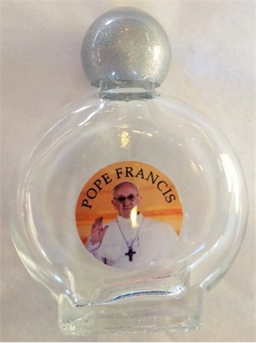 Pope Francis Glass Holy Water Bottle