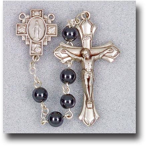 6 mm Genuine Gem Stone-Hematite Rosary