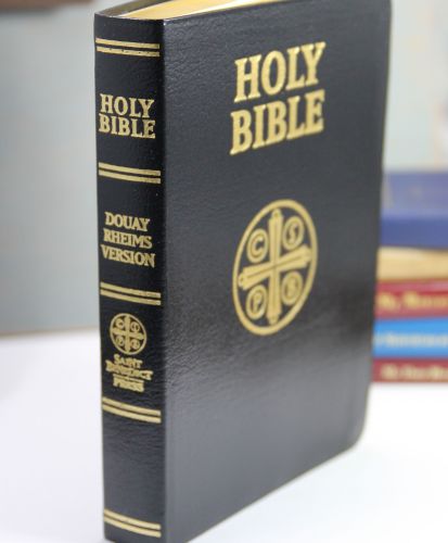 Douay-Rheims Catholic Bible - Black Genuine Leather Cover