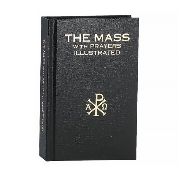 The Mass with Prayers Illustrated - Black Cover