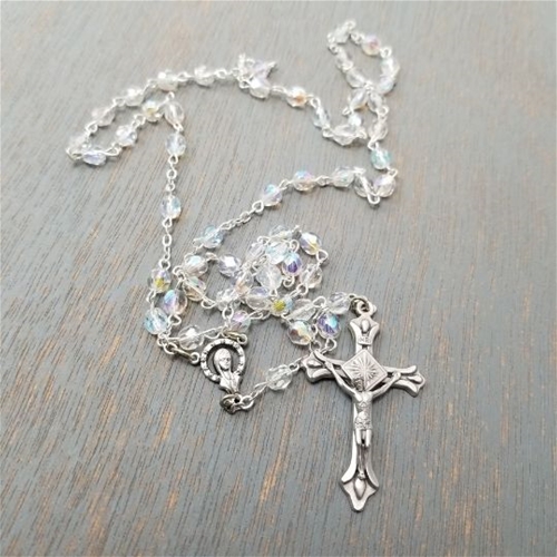 Crystal Dainty Rosary 5mm beads