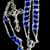 Glass Bead Dark Blue Ladder Rosary