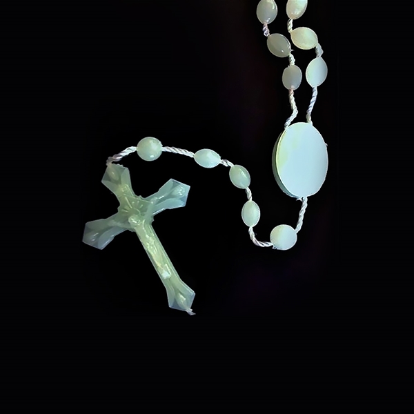 Luminous Plastic Cord Rosary - Made in Italy - Bulk Pack of 100