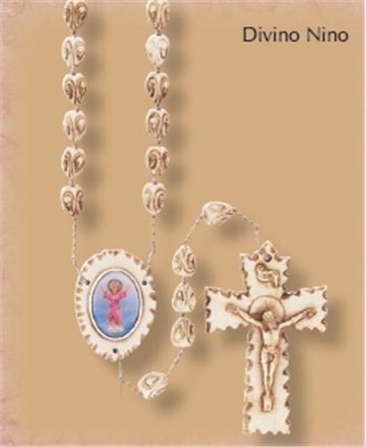 Divino Nino Stoneware Wall Rosary