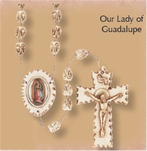 Our Lady of Guadalupe Stoneware Wall Rosary