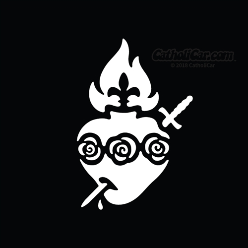 Immaculate Heart Car Decal