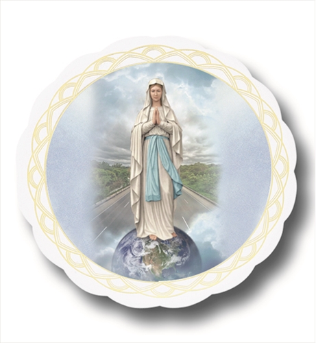3-Inch Our Lady of the Highway Automobile Window Sticker