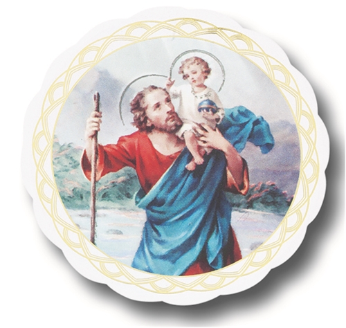 St. Christopher 3-Inch Auto Stickers