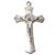 8" Nickel Saint Benedict Crucifix with Chrome Finish