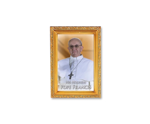 Pope Francis Antique Gold Frame