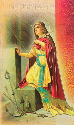 St. Philomena Biography Card