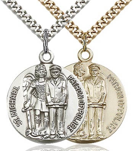 St Michael - Patron Saint of Police Round Medal