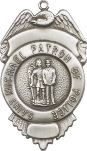 St. Michael - Patron Saint of Police Badge Key Chain
