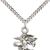 St. Michael Sterling Silver Figure Medal on 20-Inch Chain