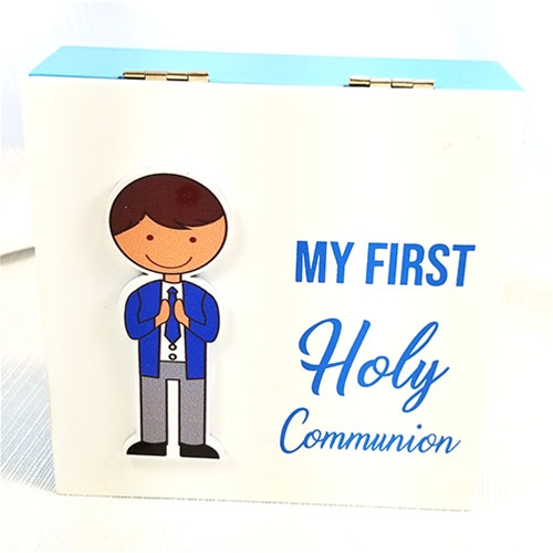 First Holy Communion Boy&#39;s Keepsake Box
