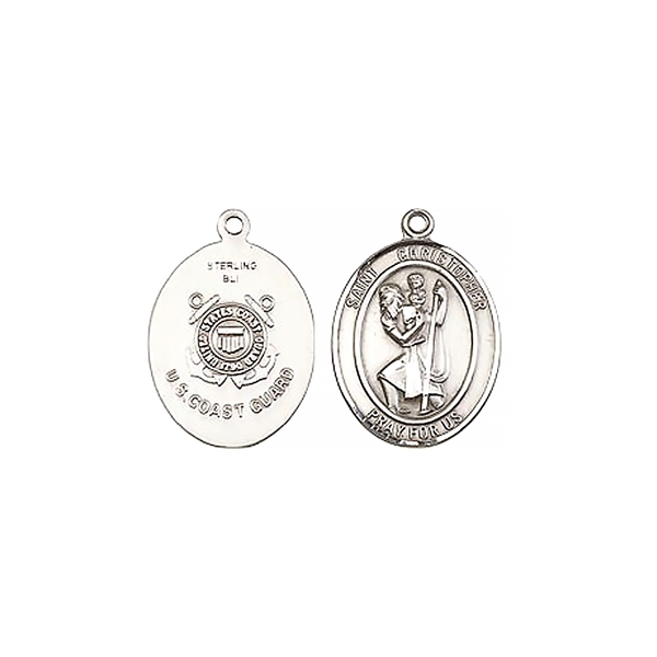 Oval Coast Guard and St. Christopher Medal