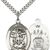 Saint Michael Patron of Military Oval Medal on Chain