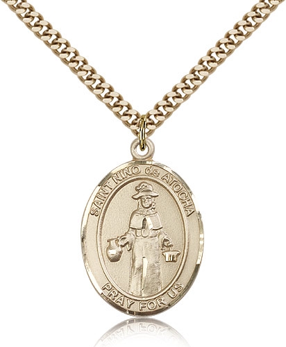 St Nino de Atocha Gold Filled Medal