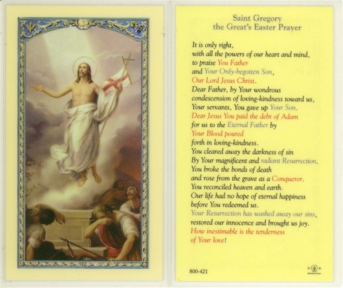 St. Gregory the Great&#39;s Easter Prayer