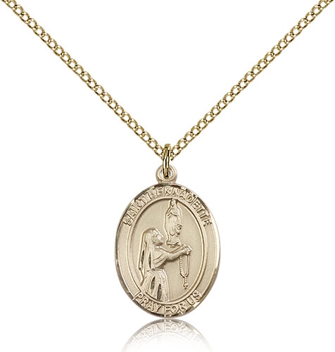St Bernadette Gold Filled Medal