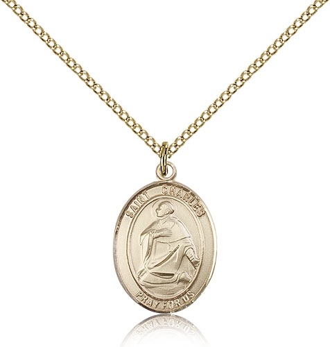 St Charles Gold Filled Medal