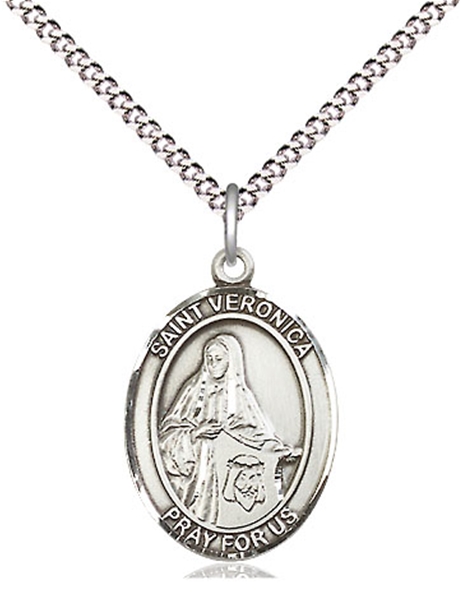 St Veronica Sterling Silver Medal
