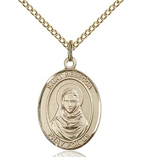 St Rebecca Gold Filled Medal