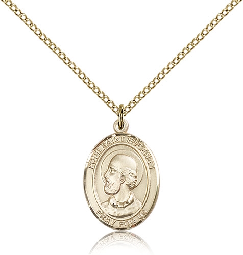 Pope Saint Eugene 1 Gold Filled Medal