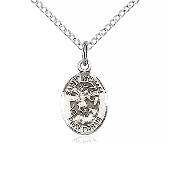 St. Michael Small Sterling Silver Medal