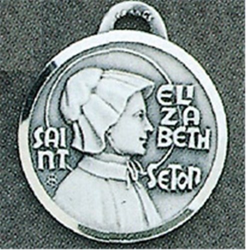 Saint Elizabeth Ann Seton Nickel Silver Medal