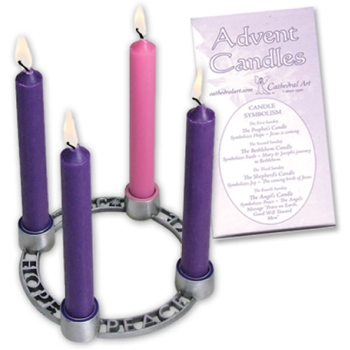 Mini Advent Taper Candles - 4-Inch Tall (Candles Only)