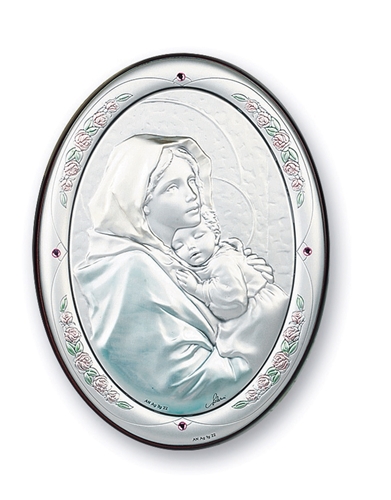 Madonna of the Street Sterling Silver Plaque