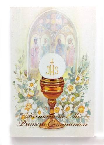 Small Chalice First Communion Prayer Book in Spanish