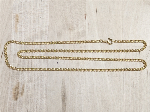 24-Inch Gold Tint Heavy Curb Chain with Clasp - Single or Bulk