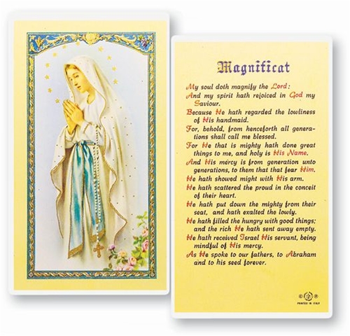 Magnificat Laminated Fratelli-Bonella Prayer Card
