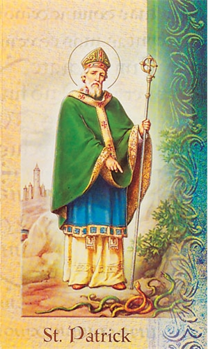 St. Patrick Biography Prayer Card