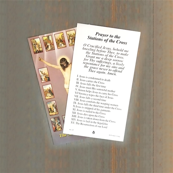 Stations of the Cross - Paper Prayer Card - 100 Pack