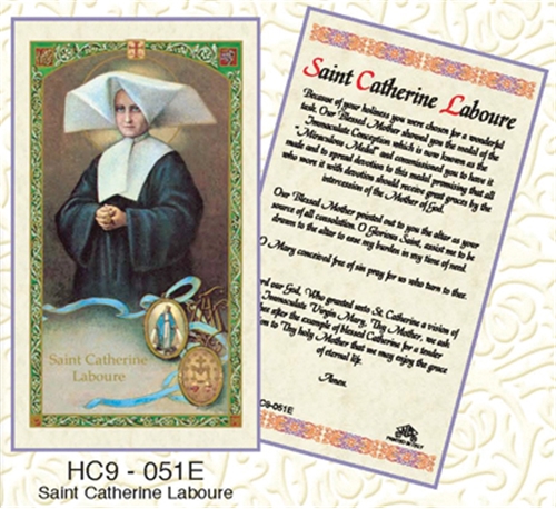 Saint Catherine Laboure Laminated Prayer card