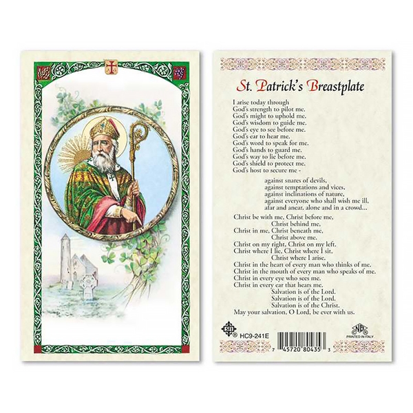 Saint Patrick&#39;s Breastplate Laminated Prayer Card