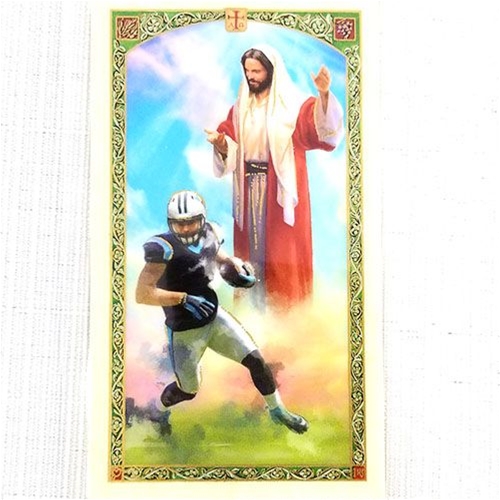 A Footballer&#39;s Prayer Laminated Prayer Card