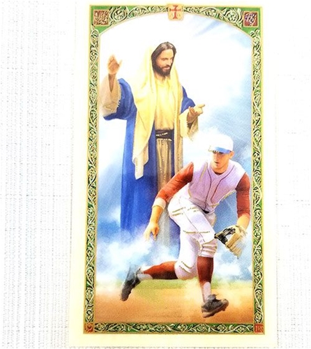 A Baseball Player&#39;s Prayer Laminated Prayer Card