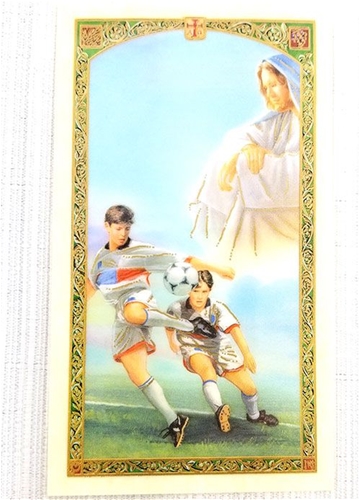 Soccer Player&#39;s Prayer Laminated Prayer Card