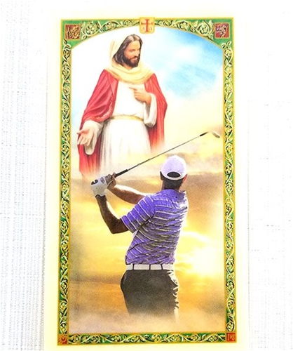 Golfer&#39;s Prayer Laminated Prayer Card