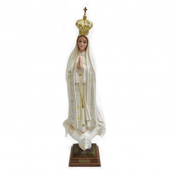 Our Lady of Fatima Statue - White - 18-Inch