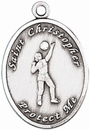 Volleyball Girls Silver Sports Medal
