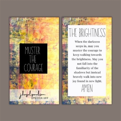 Muster the Courage - Brightness Prayer Card