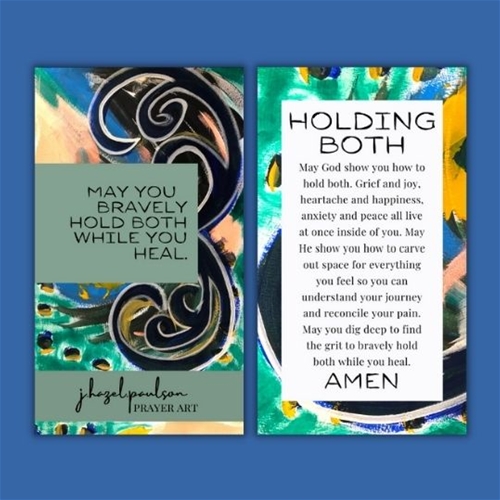 Holding Both Prayer Card