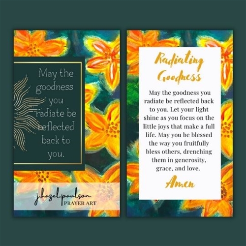 Radiating Goodness Prayer Card