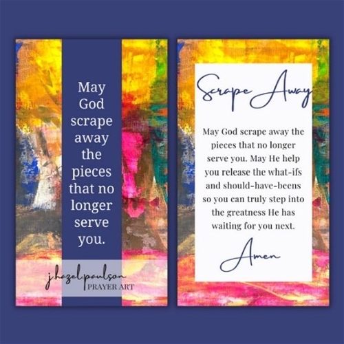 Scrape Away Prayer Card