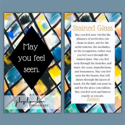 Stained Glass - Feel Seen Prayer Card
